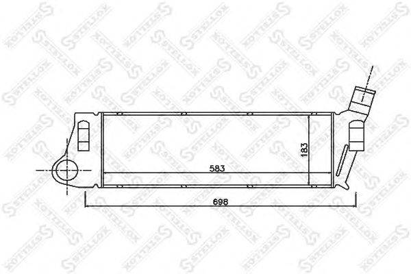 Интеркулер STELLOX 1040070SX