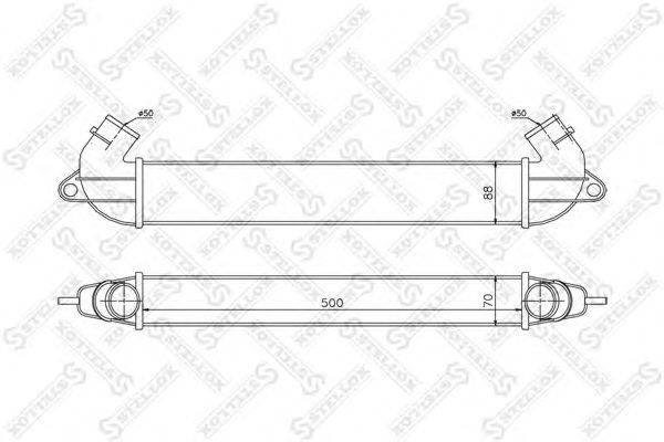 Интеркулер STELLOX 1040123SX