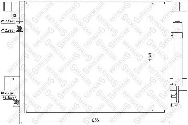 Конденсатор, кондиционер STELLOX 10-45135-SX