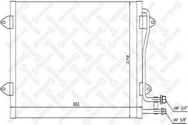 Конденсатор, кондиционер STELLOX 10-45542-SX