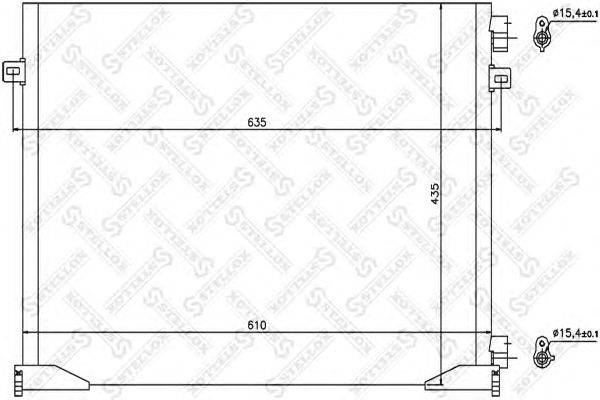 Конденсатор, кондиционер STELLOX 1045635SX