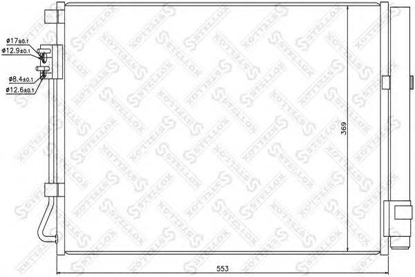 Конденсатор, кондиционер STELLOX 10-45714-SX