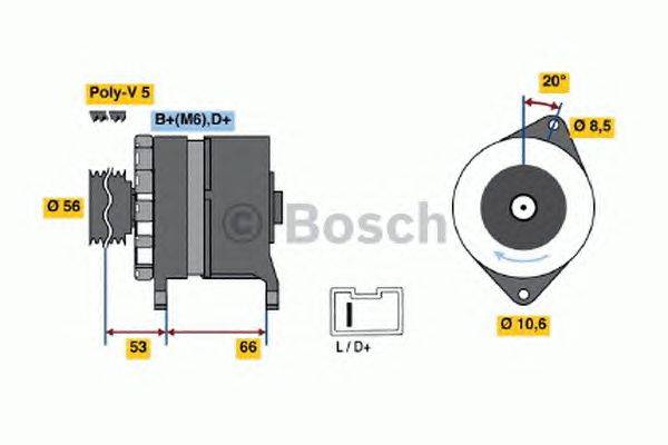 Генератор BOSCH 0986036480