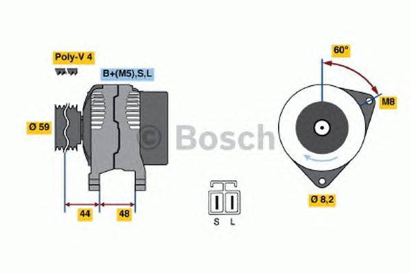 Генератор BOSCH 0 986 037 981