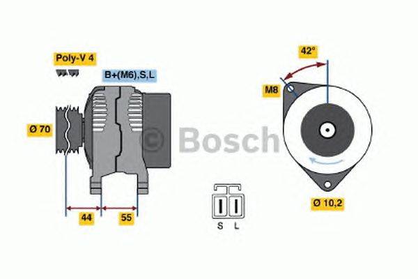 Генератор BOSCH 0 986 040 521