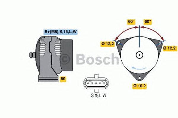 Генератор BOSCH 4258