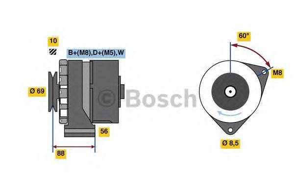 Генератор BOSCH 0 986 043 300