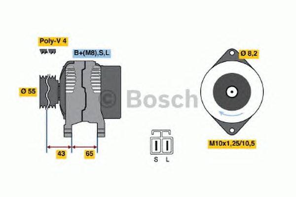 Генератор BOSCH 4551