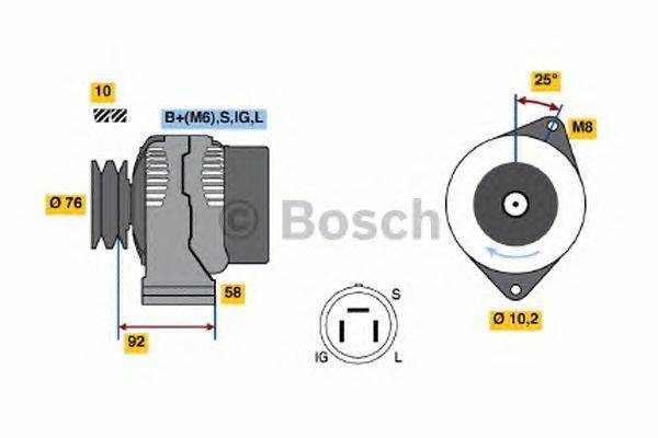 Генератор BOSCH 4592