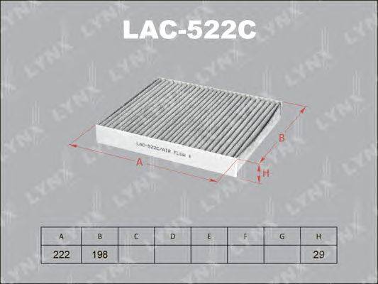 Фильтр, воздух во внутренном пространстве LYNXauto LAC-522C