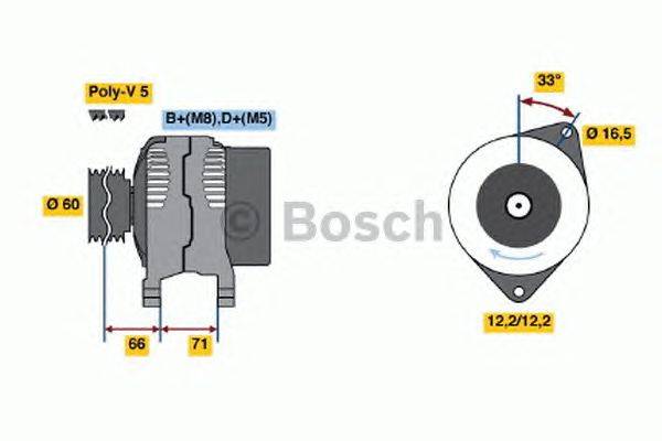 Генератор BOSCH 0 986 047 751