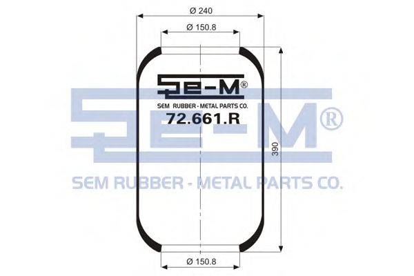 Кожух пневматической рессоры MERCEDES-BENZ 410 327 00 01