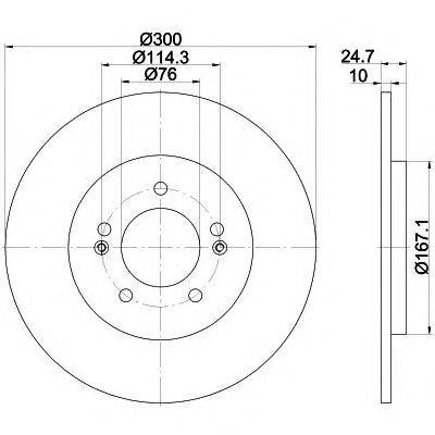 Тормозной диск HELLA PAGID 8DD 355 118-241