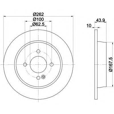 Тормозной диск HELLA PAGID 8DD 355 118-501