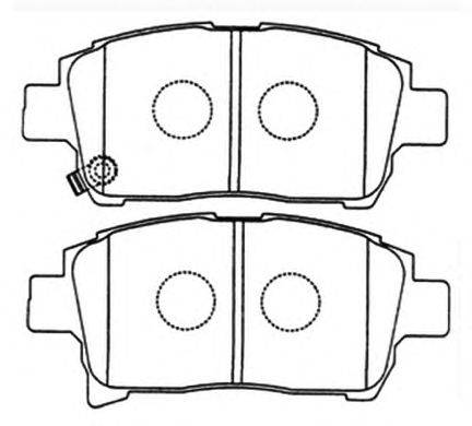 Комплект тормозных колодок, дисковый тормоз ASVA AKD-1133