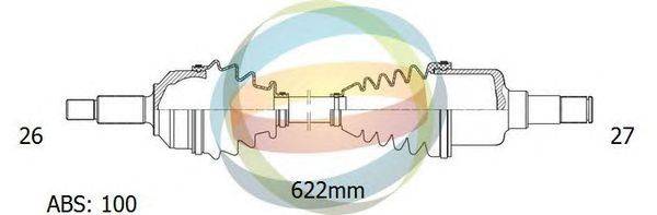 Приводной вал ODM-MULTIPARTS 18-042012