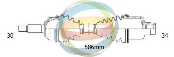 Приводной вал ODM-MULTIPARTS 18-232120