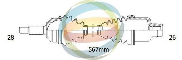 Приводной вал ODM-MULTIPARTS 18-052230