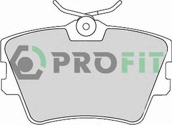 Комплект тормозных колодок, дисковый тормоз PROFIT 5000-1132