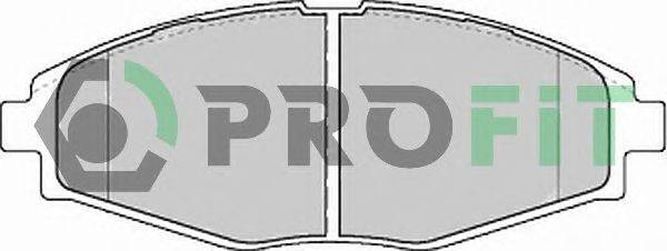 Комплект тормозных колодок, дисковый тормоз PROFIT 50001337