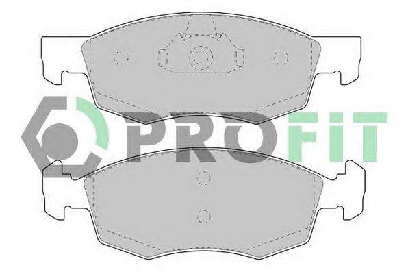 Комплект тормозных колодок, дисковый тормоз PROFIT 5000-1377