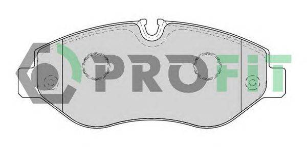 Комплект тормозных колодок, дисковый тормоз PROFIT 5000-1778