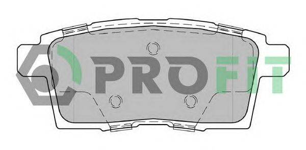 Комплект тормозных колодок, дисковый тормоз PROFIT 5000-2020