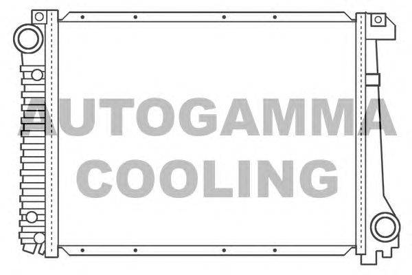 Радиатор, охлаждение двигателя AUTOGAMMA 100103