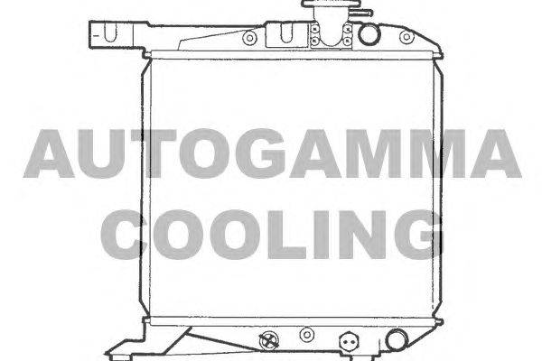 Радиатор, охлаждение двигателя AUTOGAMMA 100412