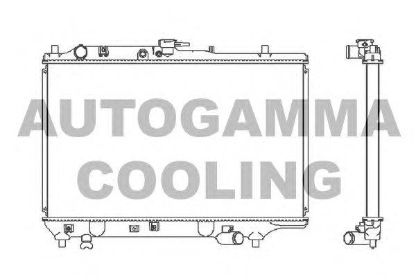 Радиатор, охлаждение двигателя AUTOGAMMA 100490