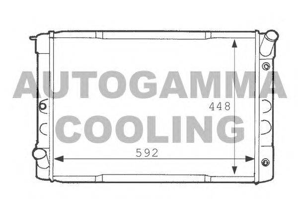 Радиатор, охлаждение двигателя AUTOGAMMA 101114