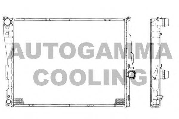 Радиатор, охлаждение двигателя AUTOGAMMA 101126