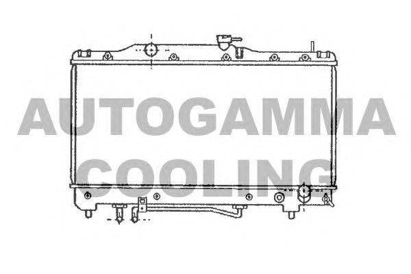 Радиатор, охлаждение двигателя AUTOGAMMA 101269