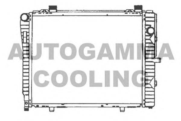 Радиатор, охлаждение двигателя AUTOGAMMA 102166