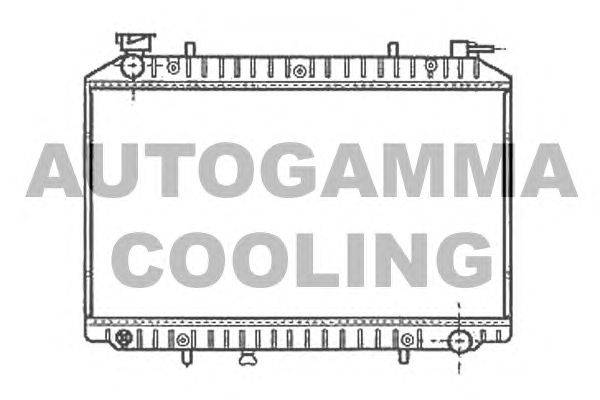 Радиатор, охлаждение двигателя AUTOGAMMA 102200