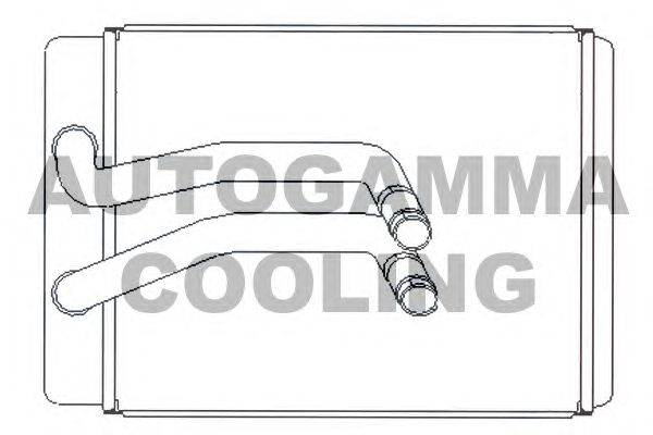Теплообменник, отопление салона AUTOGAMMA 105231