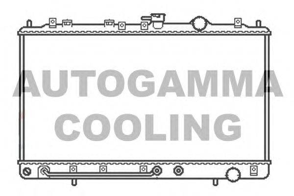 Радиатор, охлаждение двигателя AUTOGAMMA 105752