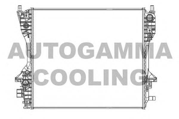 Радиатор, охлаждение двигателя AUTOGAMMA 105753