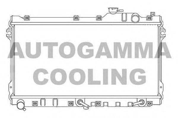 Радиатор, охлаждение двигателя AUTOGAMMA 105755