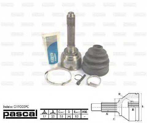 Шарнирный комплект, приводной вал PASCAL G19003PC