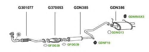 Система выпуска ОГ GT Exhaust 1376