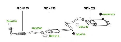 Система выпуска ОГ GT Exhaust 1380