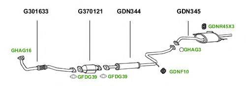 Система выпуска ОГ GT Exhaust 1393