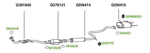 Система выпуска ОГ GT Exhaust 1405