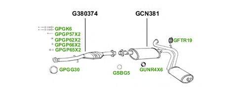 Система выпуска ОГ GT Exhaust 1437