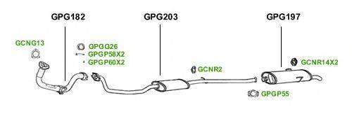 Система выпуска ОГ GT Exhaust 1502