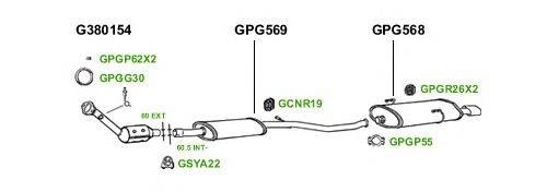 Система выпуска ОГ GT Exhaust 1544