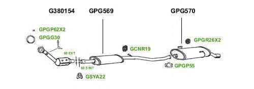Система выпуска ОГ GT Exhaust 1545