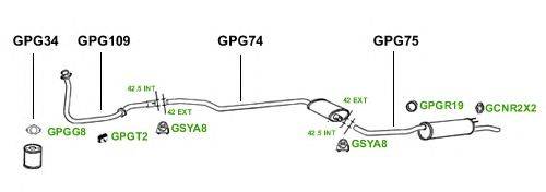 Система выпуска ОГ GT Exhaust 1563