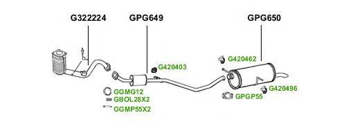 Система выпуска ОГ GT Exhaust 1659